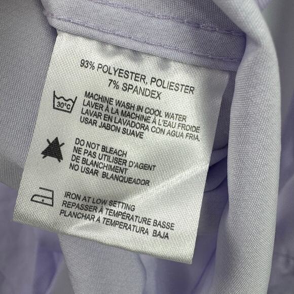 C-LAB NYC Men's Slim-Fit 4 Way Stretch Geo-Print Dress Shirt Size M 33-34 NWOT - Picture 10 of 11